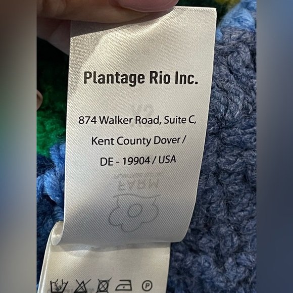 Farm Rio Rainbow Waves Crochet Knit Best Women Size X-Small NEW - Picture 10 of 13